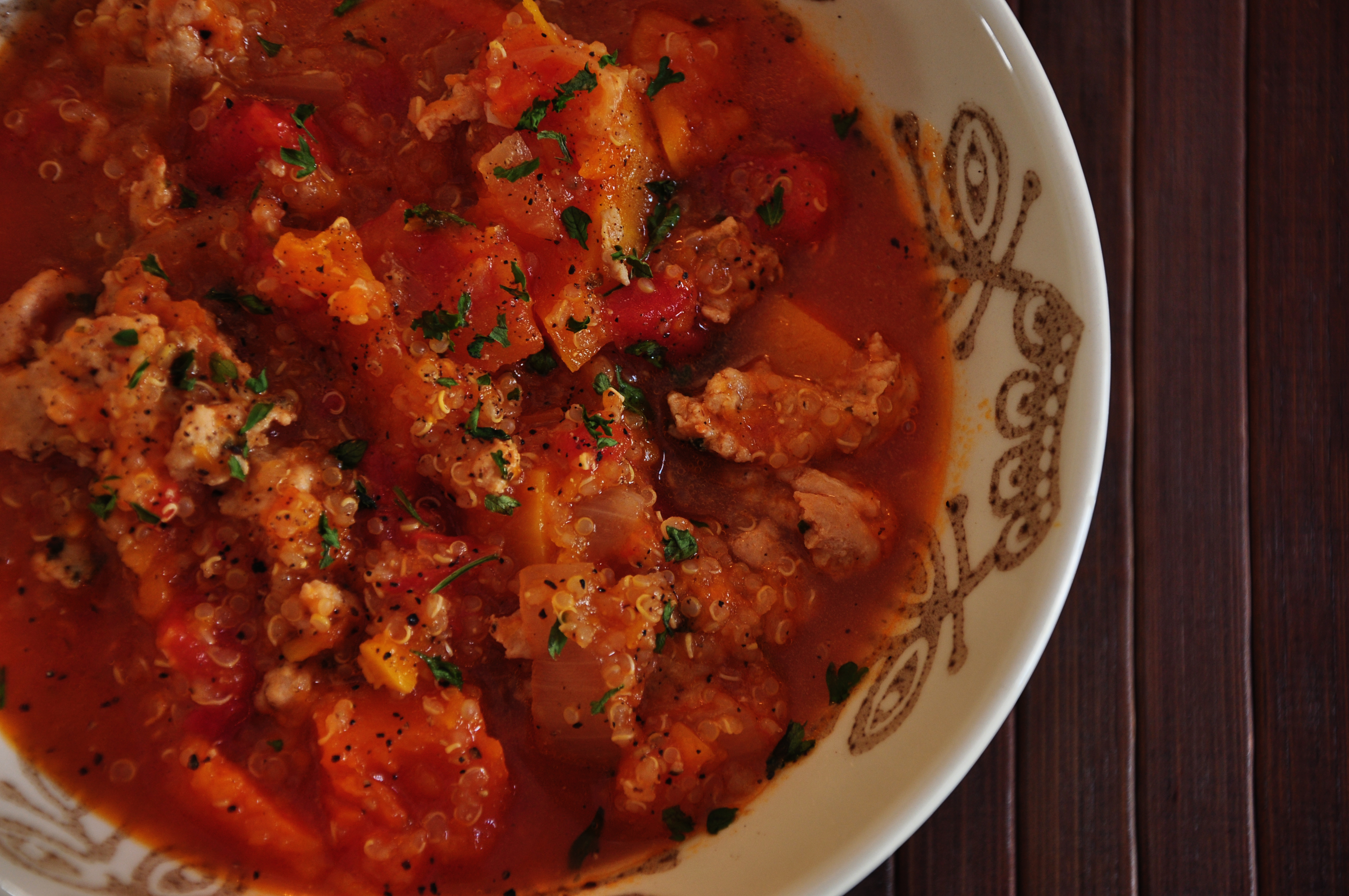 Chicken and Butternut Stew with Quinoa